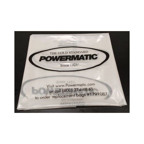 Powermatic 1791087 Clear Collection Bags for Powermatic Dust Collectors, 20"